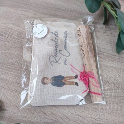 Pack Especial: Abanico de Madera + Neceser Niño Comunión