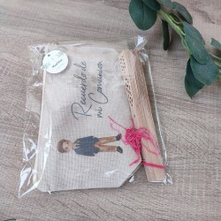Pack Especial: Abanico de Madera + Neceser Niño Comunión