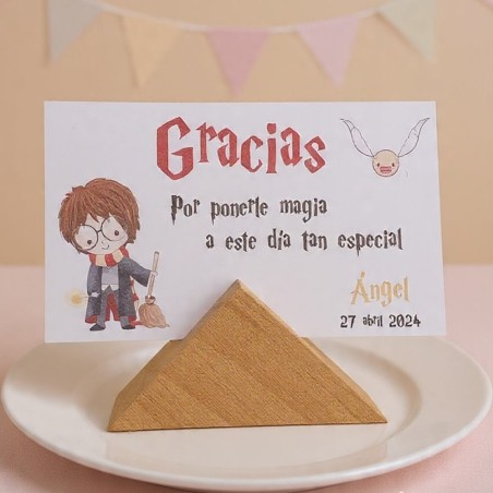 Tarjeta de Agradecimiento Harry Potter | Detalle Mágico y Cuqui
