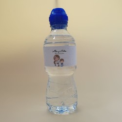 Etiqueta Personalizada para Botella de Agua | Temática Hermanos