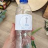 Etiqueta Personalizada para Botella de Agua | Temática Cruz Comunión