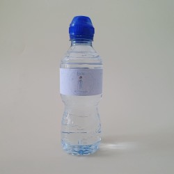 Etiqueta Personalizada para Botella de Agua | Comunión Niña Lazo Azul