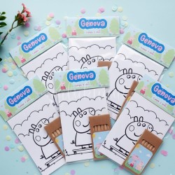 Pack Creativo Peppa Pig | Láminas para Colorear y Lápices