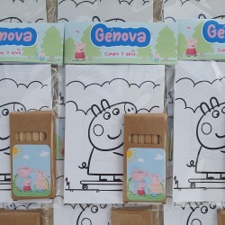 Pack Creativo Peppa Pig | Láminas para Colorear y Lápices