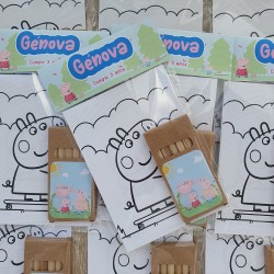 Pack Creativo Peppa Pig | Láminas para Colorear y Lápices