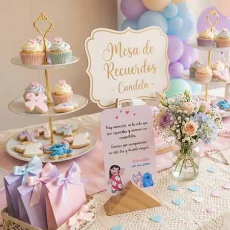 Tarjeta de Agradecimiento Lilo y Stitch Vertical | Detalles de Boda