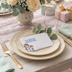 Tarjeta de Agradecimiento para Hermanos | Detalles de Boda Únicos