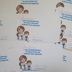 Tarjeta de Agradecimiento para Hermanos | Detalles de Boda Únicos