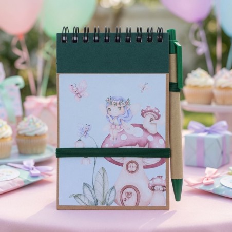 Cuaderno A6 con Bolígrafo Hada del Bosque | Papelería Bonita