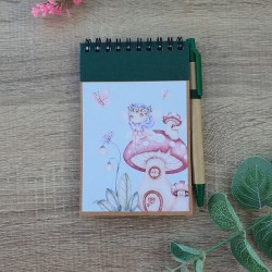 Cuaderno A6 con Bolígrafo Hada del Bosque | Papelería Bonita