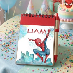Cuaderno A6 con Bolígrafo Spiderman Marvel | Regalos Infantiles