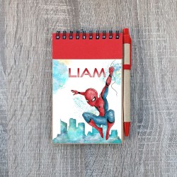 Cuaderno A6 con Bolígrafo Spiderman Marvel | Regalos Infantiles