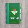 Cuaderno A5 con Bolígrafo Fútbol Betis | Regalos de Fútbol