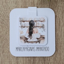 Marcapáginas Imantado Chica Morena | Puntos de Libro Originales