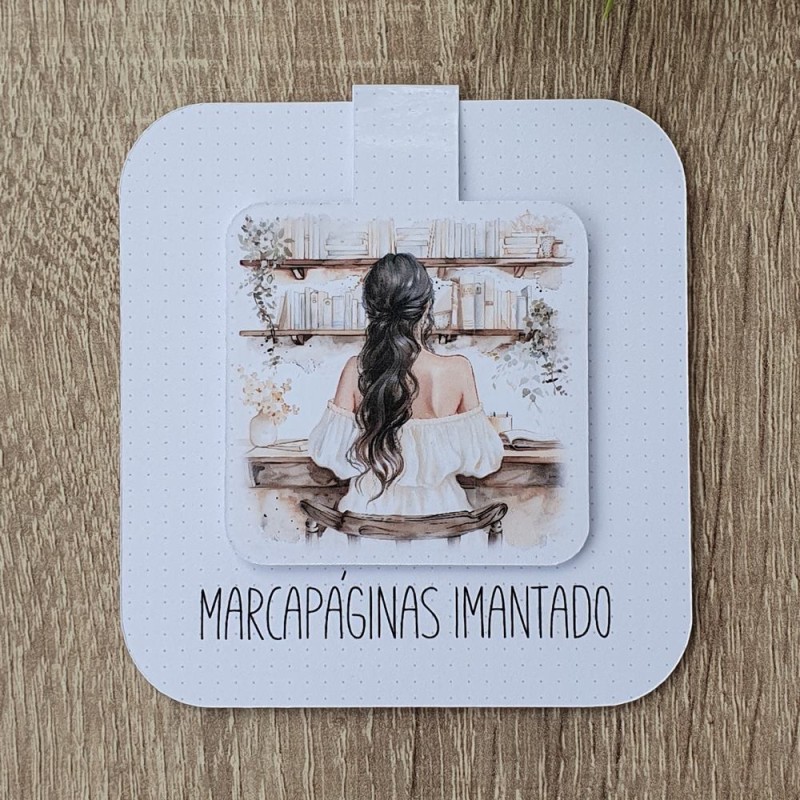 Marcapáginas Imantado Chica Morena | Puntos de Libro Originales
