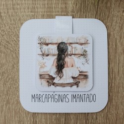 Marcapáginas Imantado Chica Morena | Puntos de Libro Originales