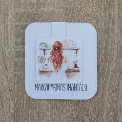 Marcapáginas Imantado Chica Pelirroja | Puntos de Libro Originales