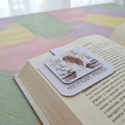 Marcapáginas Imantado Chica Castaña | Puntos de Libro Originales