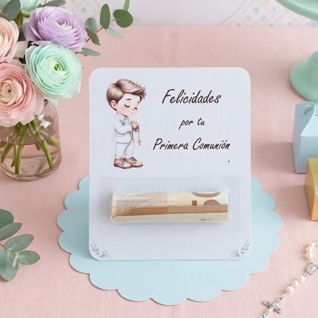 Tarjeta Regalo con Blíster para Dinero Niño Comunión | Detalles Originales