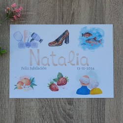 Lámina Profesional Personalizada | El Regalo Ideal para Jubilación