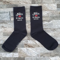 Calcetines Negros Novio Sombrero Super Mario | Regalos de Boda Originales