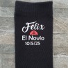 Calcetines Negros Novio Sombrero Super Mario | Regalos de Boda Originales