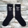 Calcetines Negros Bigote Novio y Testigos | Regalos de Boda Originales