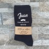 Calcetines Negros Bigote Novio y Testigos | Regalos de Boda Originales