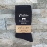 Calcetines Negros Pajarita Novio y Padrino | Regalos de Boda Originales
