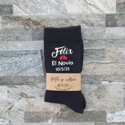 Calcetines Negros Novio Sombrero Super Mario | Regalos de Boda Originales