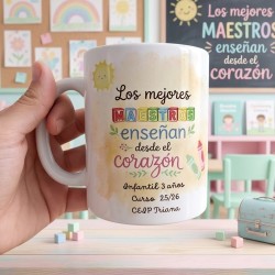 Taza Personalizada Los Mejores Maestros | Regalos Fin de Curso