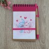Cuaderno A6 con Bolígrafo Stitch y Ángel Disney | Papelería Creativa