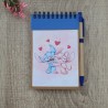 Cuaderno A6 con Bolígrafo Stitch y Ángel Disney | Papelería Creativa