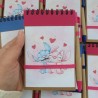 Cuaderno A6 con Bolígrafo Stitch y Ángel Disney | Papelería Creativa
