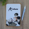 Cuaderno A5 Kraft con Bolígrafo Big Bang K-Pop | Papelería de Música