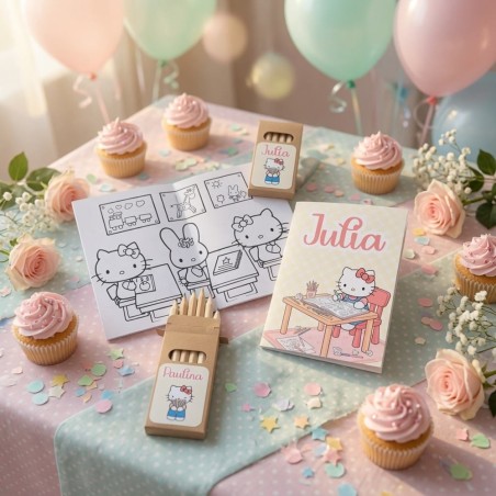 Libro Colorear A5 Hello Kitty con Lápices | Detalles para Eventos