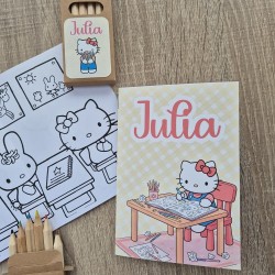 Libro Colorear A5 Hello Kitty con Lápices | Detalles para Eventos