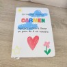Cuaderno Blanco Gracias Seño Personalizado | Regalos Fin de Curso