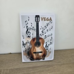 Cuaderno Blanco Guitarra Española Personalizado | Regalos de Música