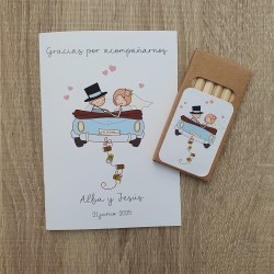 Libro de Colorear para Bodas A6 + Caja de Colores | Detalle Infantil Elegante
