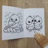 Libro de Colorear para Bodas A6 + Caja de Colores | Detalle Infantil Elegante