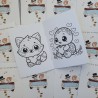 Libro de Colorear para Bodas A6 + Caja de Colores | Detalle Infantil Elegante