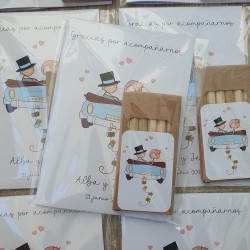 Libro de Colorear para Bodas A6 + Caja de Colores | Detalle Infantil Elegante