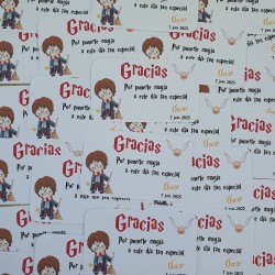 Tarjeta de Agradecimiento Harry Potter | Detalle Mágico y Cuqui