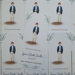 Marcapáginas Recordatorio Comunión Niño | Papelería Fina Personalizada