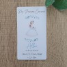 Recordatorio Sencillo Comunión Niña Perfil | Papelería Elegante
