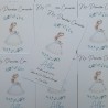 Recordatorio Sencillo Comunión Niña Perfil | Papelería Elegante
