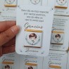 Tarjeta de Agradecimiento con Chocolatina Napolitana Niño Comunión