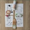 Láminas para colorear temática selva ideal para comuniones o cumpleaños