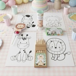 Pack regalo animales de la selva personalizado para niños de Kalukuqu